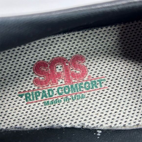 SAS Women's Twin Slip-On Loafers Black Leather Casual Comfort Size 9 Narrow - Picture 14 of 15